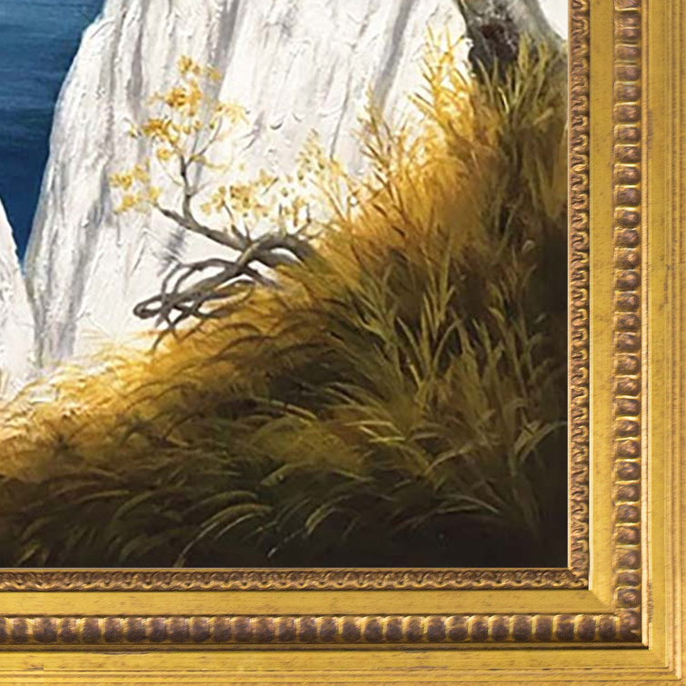 Rosecliff Heights Chalk Cliffs At Rugen On Canvas by Caspar David